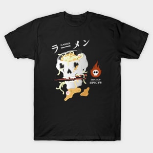 Cool Skull Spicy Ramen T-Shirt